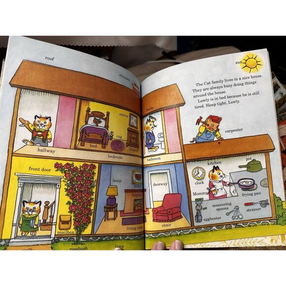 Richard Scarry’s Best Little Word Book Ever Golden Vtg Busiest Fire Fighters - Picture 11 of 16